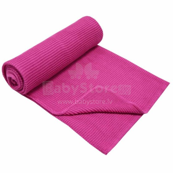 Eko Bamboo Blanket Art.PLE-36 Dark Pink  Детское хлопковое одеяло/плед 100x80cм