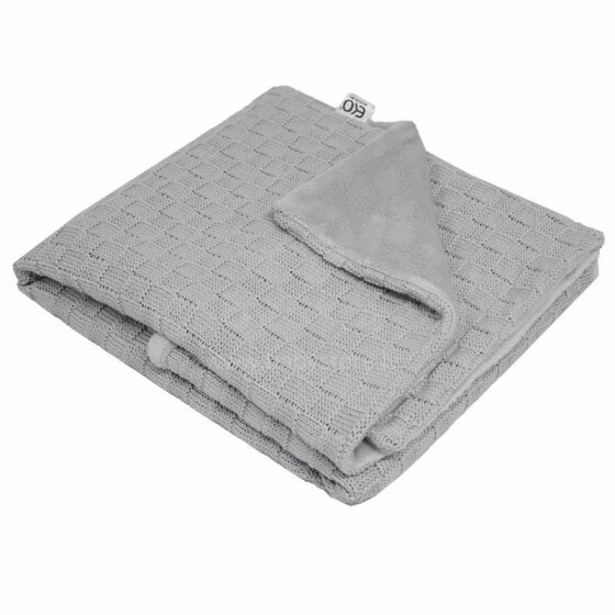 Eko Blanket Cube Art.PLE-49 Grey Мягкое двухсторонее одеяло-пледик 75x90см