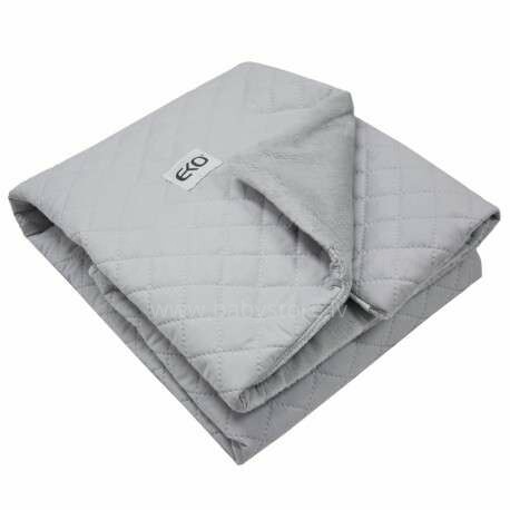 Eko Blanket  Art.PLE-50 Grey  Мягкое двухсторонее одеяло-пледик 75x100см