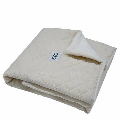 Eko Blanket  Art.PLE-50 Beige  Мягкое двухсторонее одеяло-пледик 75x100см