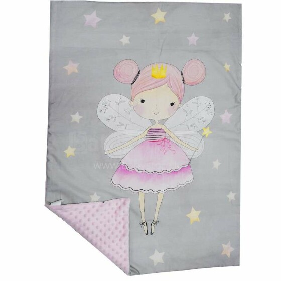 Eko Blanket  Art.PLE-55 Fairy  Мягкое двухсторонее одеяло-пледик 75x100см