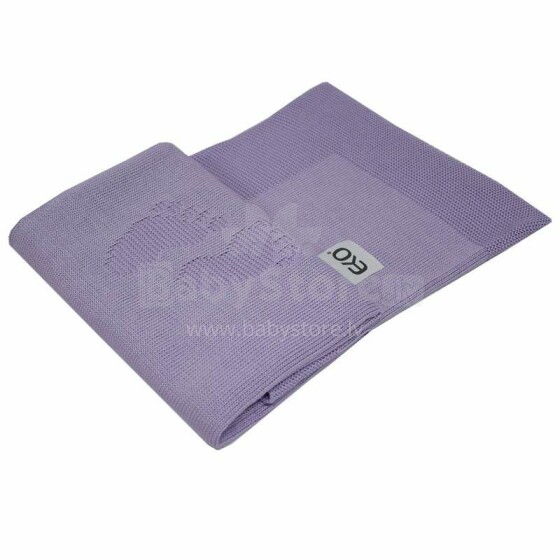 Eko bambuko antklodė Art. PLE-65 violetinė minkštos medvilnės antklodė (pledas) 80x100cm
