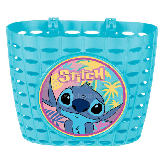 Disney Stitch Art.59298 Children's bicycle basket with fasteners