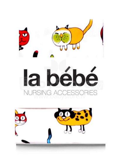 La Bebe™ Cotton 60x120 Art.106679 Cats  sheet with rubber, 60x120cm,