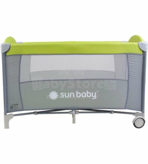 SunBaby Art. SD707/GZ Green Ceļojumu gulta-manēža