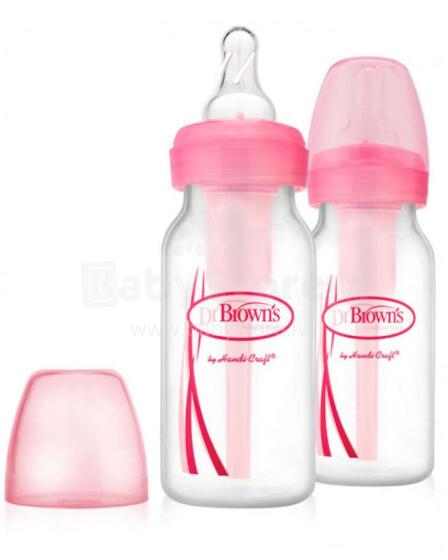 Dr.Browns Wide Neck Options Art.SB42305-ESX Pink  barošanas pudele 2x120ml