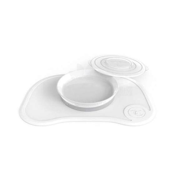 Twistshake  Click Mat Mini Plate  Art.78137 White