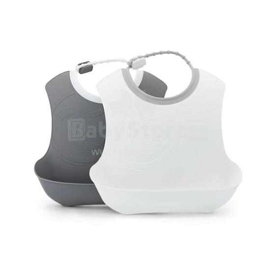 Twistshake Bib Art.78223 Pastel Grey