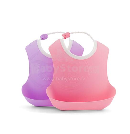 Twistshake Bib Art.78219 Pastel Pink