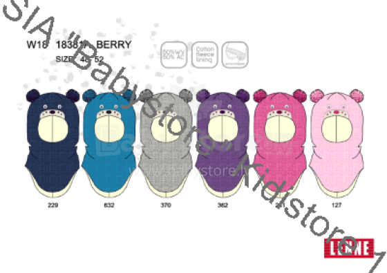 Lenne '19 Berry Art.18381A/370  Snow hood