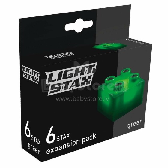 Stax Light  Art.LS-M04004 Green Konstruktors ar LED apgaismojumu,6gab