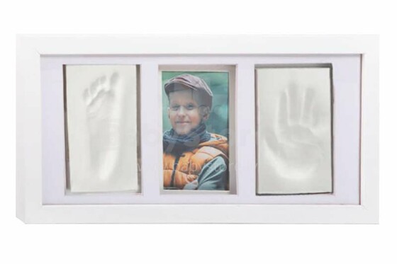Art for baby Art.108180 Hand and Foot Print White