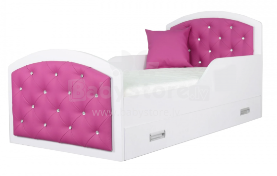 AMI Queen Vienna 4 Art.108437  Стильная молодёжная кровать с матрасом 160x80 см