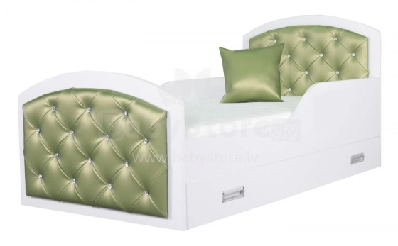 AMI Queen Verona 2560 Art.108443  Стильная молодёжная кровать с матрасом 200x90 см