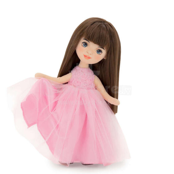 Orange Toys Sweet Sisters Sophie in a Pink Dress with Roses Art.SS03-03 Mīkstā rotaļlieta Lelle Sofija rozā tilla kleita ar rozītēm (32cm)