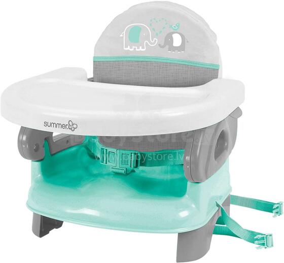 Summer Infant Deluxe Booster Seat Teal Grey Art.13526 Barošanas mini krēsliņš
