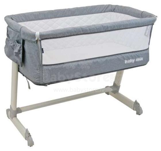 BabyMix Crib Art.BE/P-9LT Light Grey