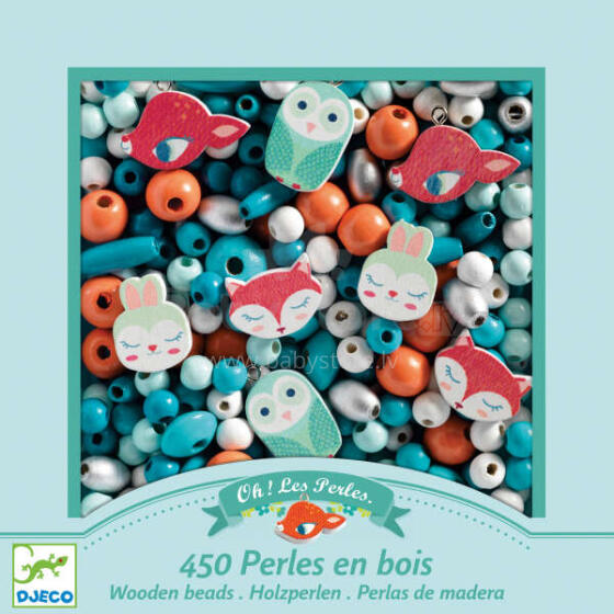 Djeco  Beads Sets Art.DJ09807 Koka pērlītes