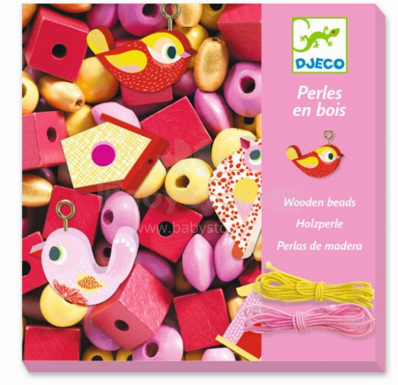 Djeco  Beads Sets Art.DJ09809 Koka pērlītes