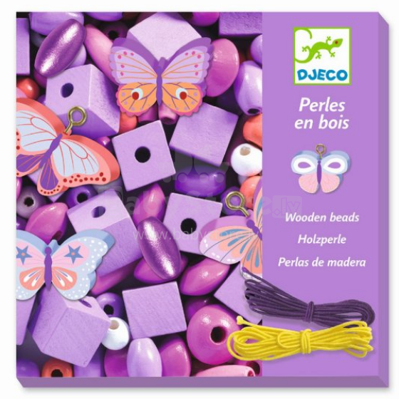 Djeco  Beads Sets Art.DJ09810 Koka pērlītes