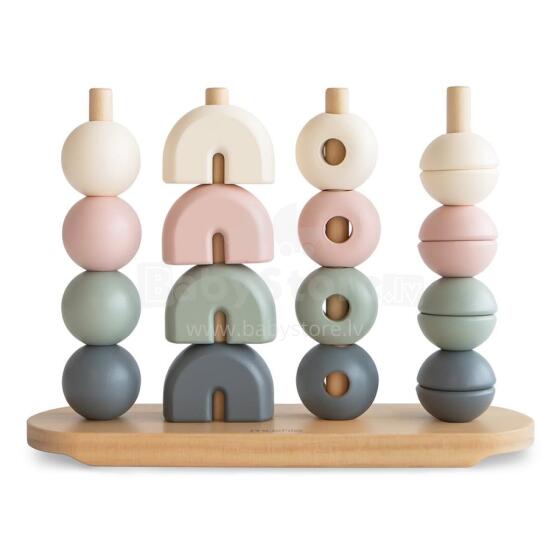 Mushie Wooden Multi Shape Stacker  Art.101581