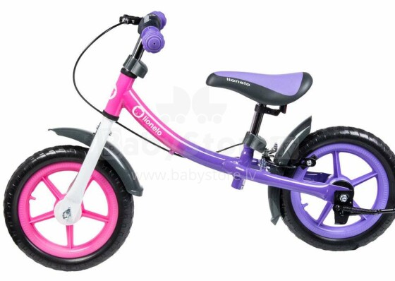 Lionelo Dan Plus  Art.109375 Pink  Детский велосипед - бегунок с металлической рамой