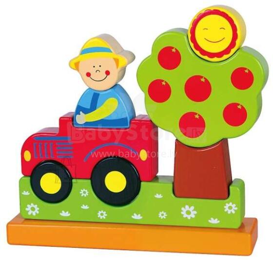 Viga Magnetic Wooden Blocks Art.59701