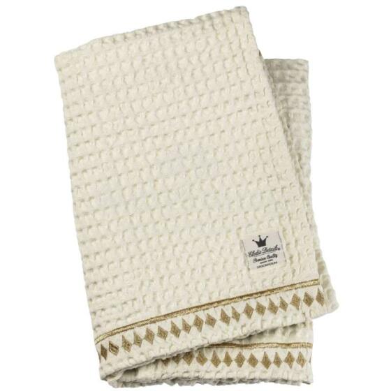 Elodie Details Organic Waffle Blanket Art.103295 Vanilla White