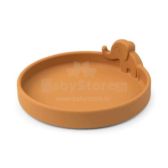 Done by Deer Peekaboo plate Elphee, Mustard
