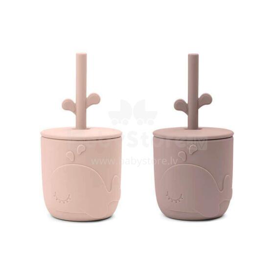 Done by Deer Peekaboo straw cup 2-pack Wally Powder
