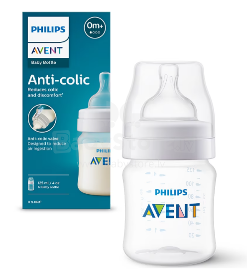 Philips Avent Anti-Colic AirFree Art.SCY100/01 feeding bottles 0+ 125ml