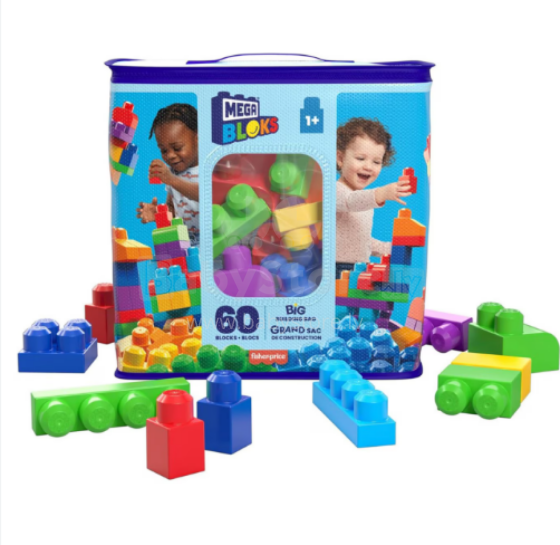 Mega Bloks Building Bag  Art.835077 Constructor, 60 parts.