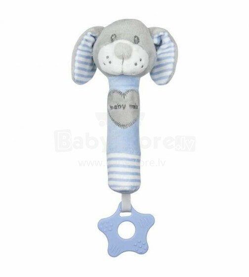 Baby Mix Dog Art. 40849 детская мягкая погремушка с пищалкой