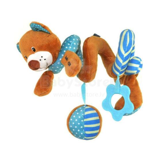 BabyMix Bear Art.43476 Spiraling plush toy for bed/ car seat/ stroller