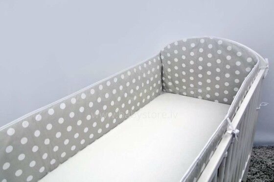 Ankras Kropki Grey Art.GRO000036  Bed bumper 360 cm