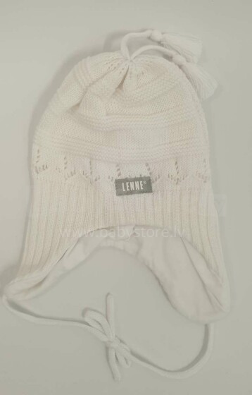 Megztos medvilnės skrybėlė „Swena Baby“, matinė: 40-48 cm, „Lenne '19“.