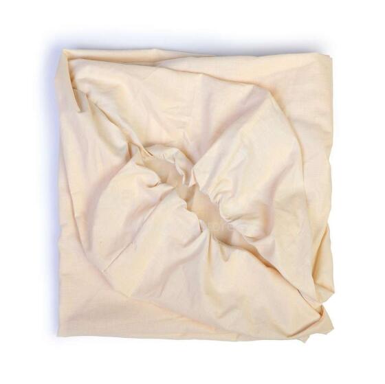YappyKids Cotton Art.111240 Beige  Fitted Sheets 120x60cm
