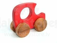Eco Toys Art.13005 Детская деревянная игрушечная  ретро машинка
