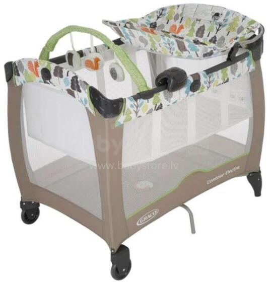 Graco Contour Electra Art.1952929 Bear Trail  Манеж-кровать для путешествий с музыкой