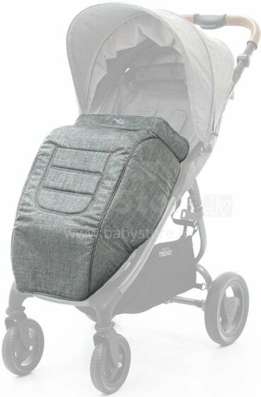 „Valco Baby Boot Cover“ 9999 pilkos marlės pėdų dangtelis vežimėliams „Snap Trend“ / „Snap 4 Trend“