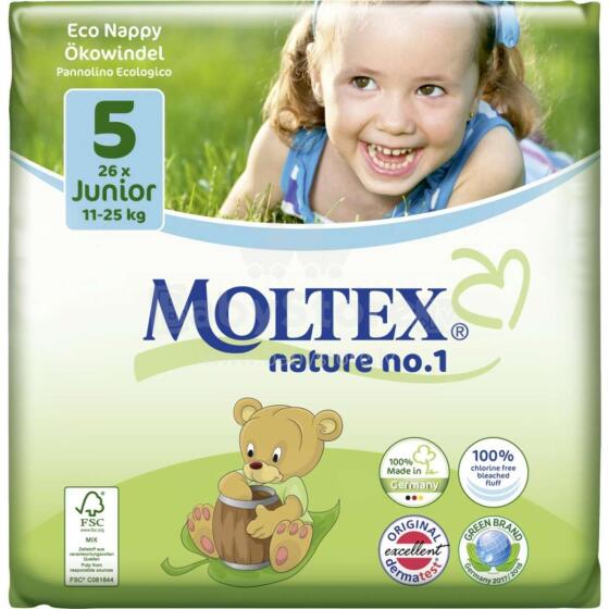 Moltex Nature no.1 eco nappy 5 Junior 11-25 kg (26)