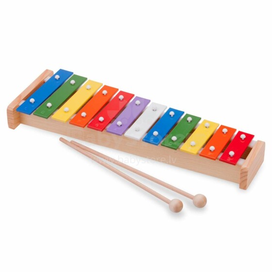 Naujas klasikinių žaislų metalofonas Art. 10218 Muzikinis lavinamasis žaislinis ksilofonas