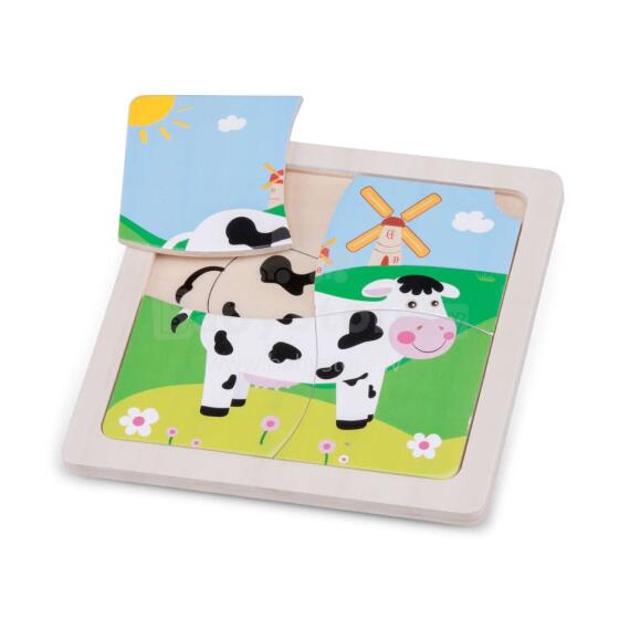 New Classic Toys Mini Puzzle Cow Art.10526
