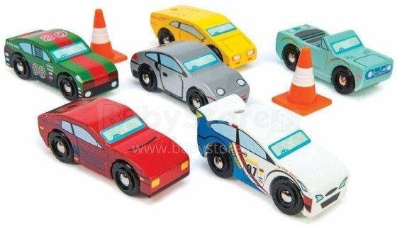 Le Toy Van Montecarlo Sports Car Set  Art.TV440 Puitautode komplekt