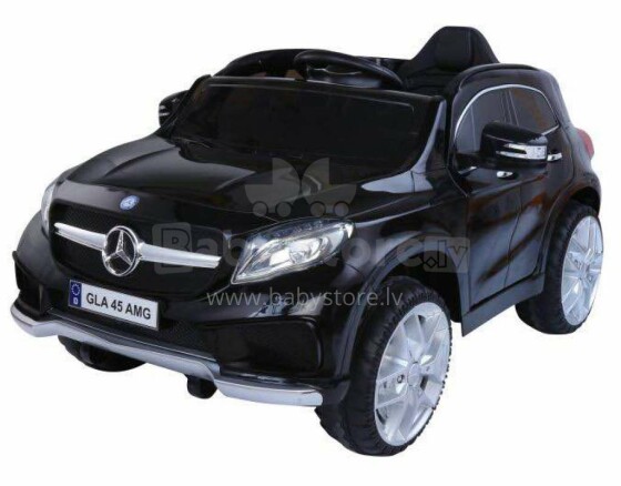 „Mercedes-Benz Gla A3 Art. HT-99855“ juodas automobilis su akumuliatoriumi