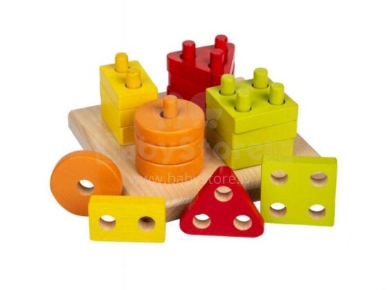 Cubika Wooden Geometric Sorter LSG-3 Art.15344