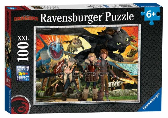 Ravensburger Puzzle Dragon Art.R10955  puzzle 100 tk.