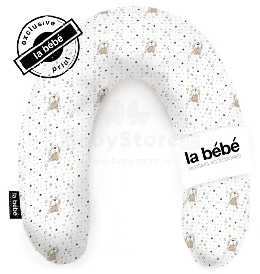 La Bebe™ Rich Maternity Pillow Memory Foam Art.113562 Bunnies Подковка для сна / кормления малыша