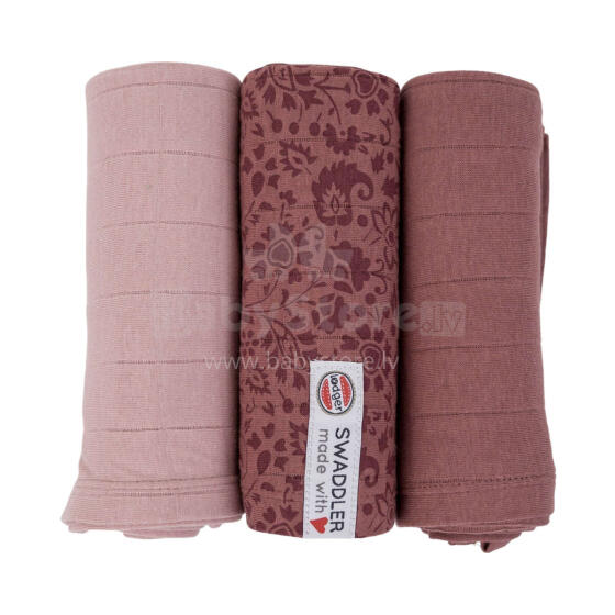 Lodger Swaddler Flower Tribe Art.SWE 099 Rosewood