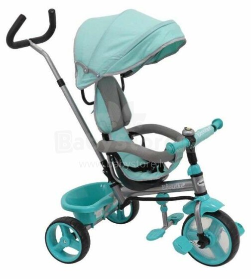 Babymix  Ecotrike Art.XG18819-9 Blue Детский трехколесный велосипед с ручкой управления и крышой